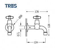 GRIFO OFFICE CLASIC TRES GRIFERIA